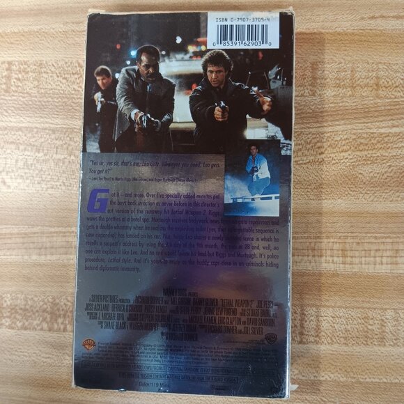 Lethal Weapon 2 1989 Director’s Cut VHS Richard Donner Mel Gibson Danny Glover - Picture 2 of 8